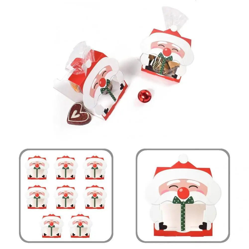 

8 шт., коробка для печенья, высокое качество, рождественский подарок, коробка для печенья, лакомств, простой в использовании, легко собираемы...