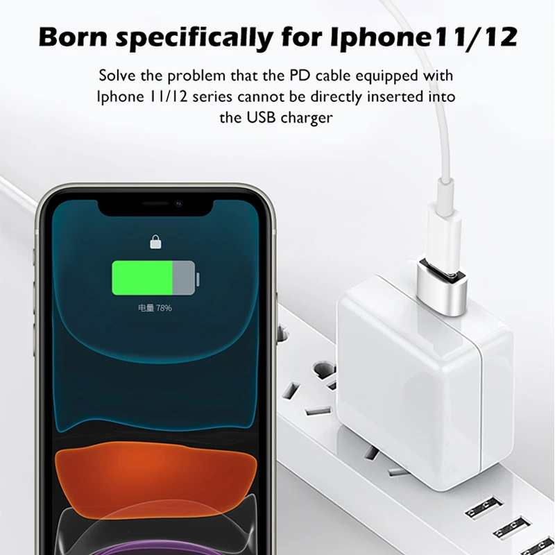 Фото Адаптер USB Type-C (женский) на USB 2.0 (мужской) для зарядки мобильных телефонов, USB 3.0 Type-C OTG, конвертер для зарядки и передачи данных, USB-C (мужской) на Type-C OTG №4