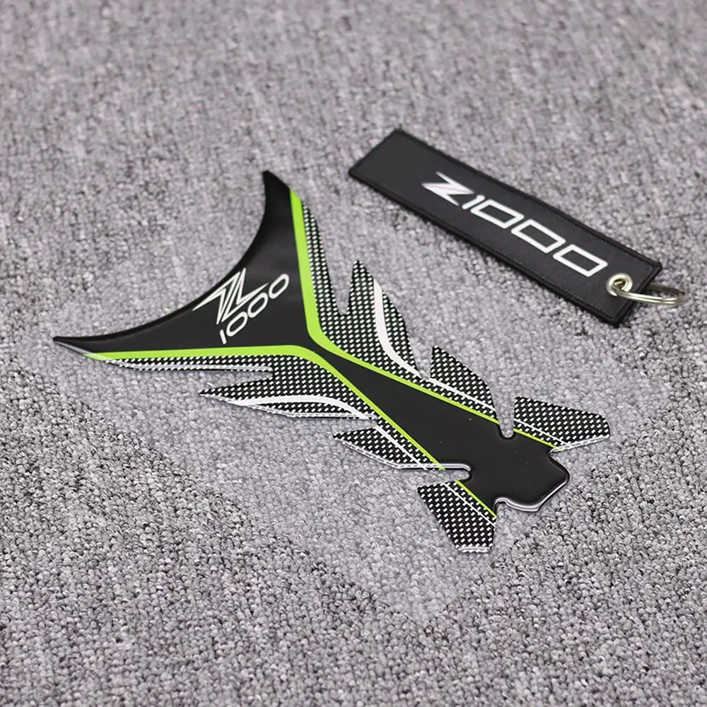 

Motorcycle Gas Fuel Tank Cover Protector Pad Sticker 3M Adhesive Decal For Kawasaki Z1000 2003-2018 NEW With Free Keyring Gift