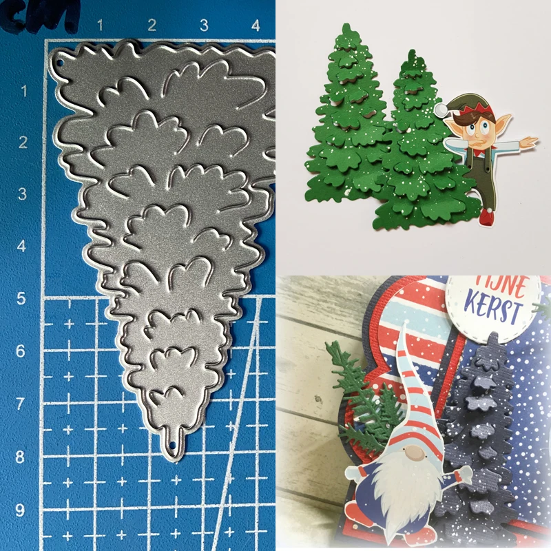 

Lucky Goddess Metal Cutting Dies Christmas Tree diy Scrapbooking Photo Album Decorative Embossing Paper Card Crafts Die