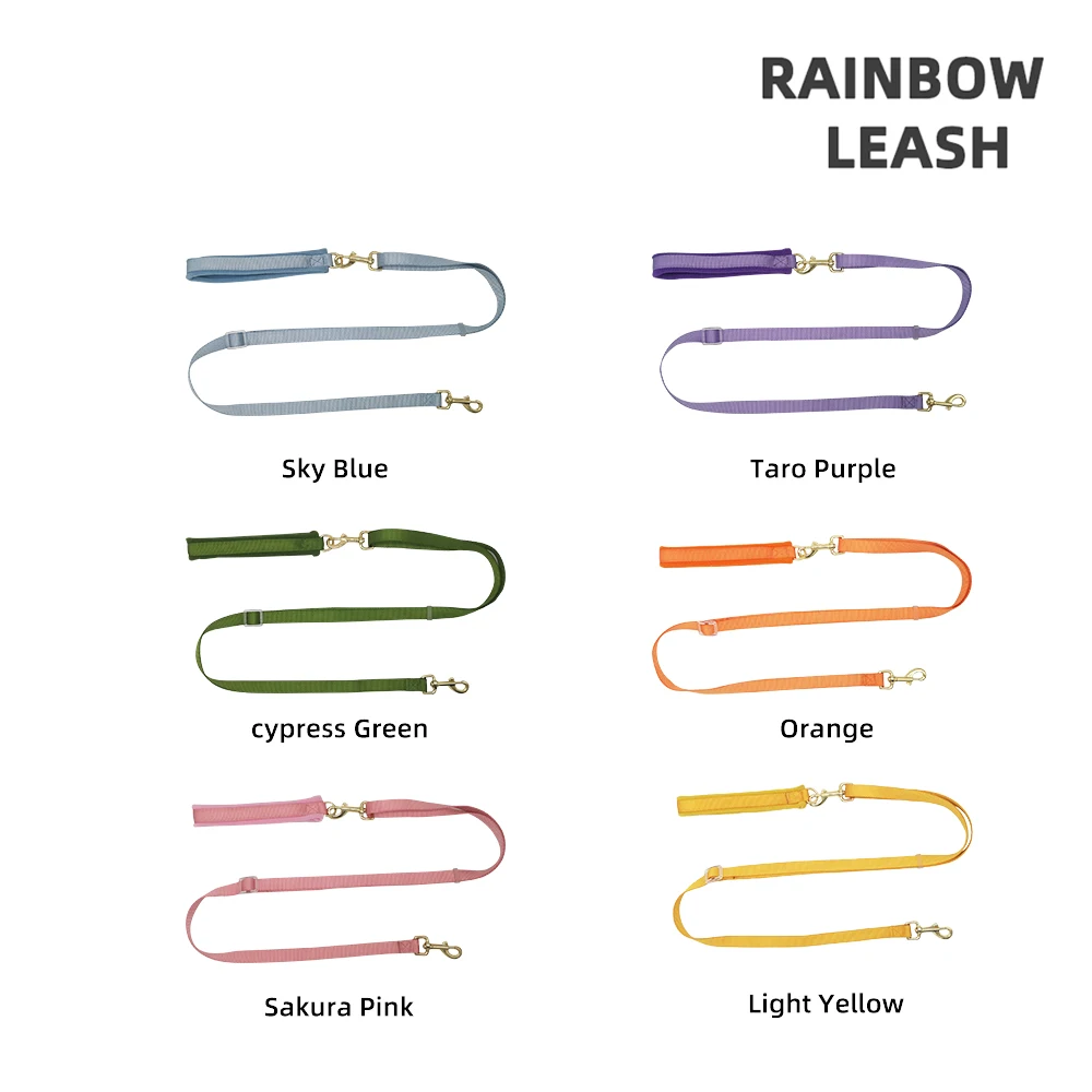 

TINKLYLIFE Радужная поводка сплошной собачий поводок для больших собак собаки Домашние животные щенки Прогулки Обучение поводок для большой со...