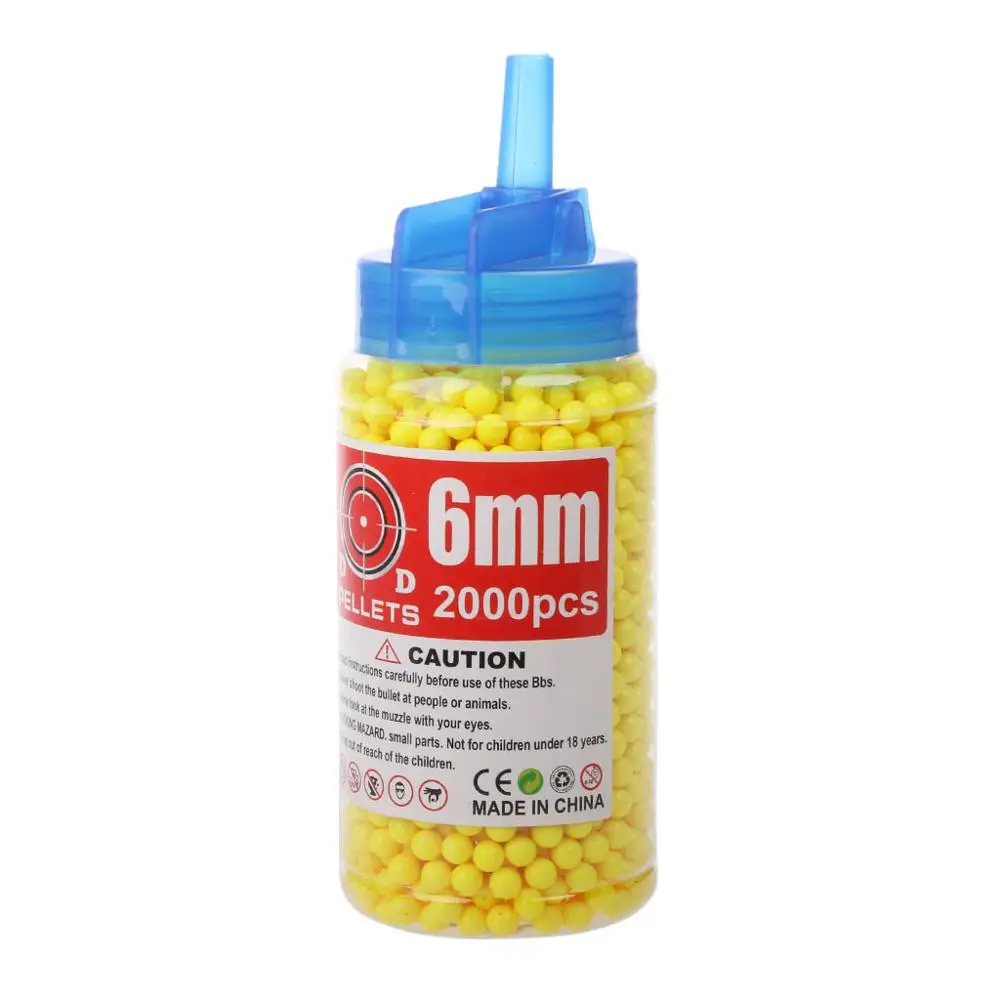 2000 шт 6 мм Bb пейнтбол с коробкой игрушечный пистолет жесткий пластиковый рисунок