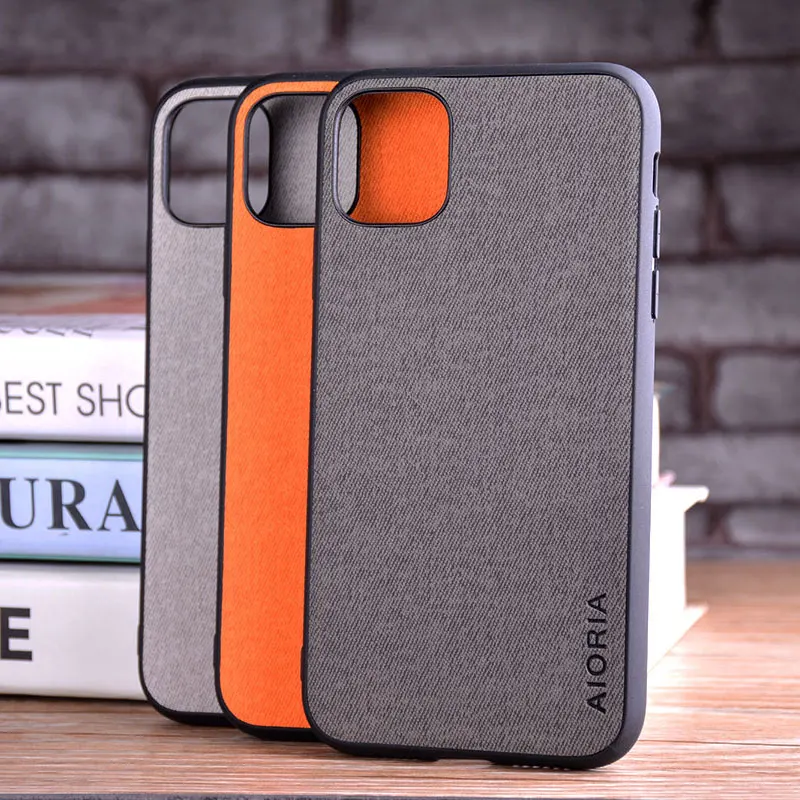 

Case for iphone 11 12 pro max mini coque Luxury textile Leather skin soft hard phone cover for iphone 11 pro max case funda capa