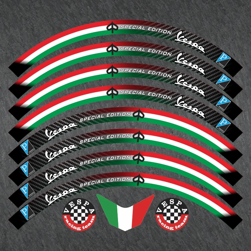 Набор из 12 дюймов светоотражающие Водонепроницаемый ПВХ колесная Наклейка