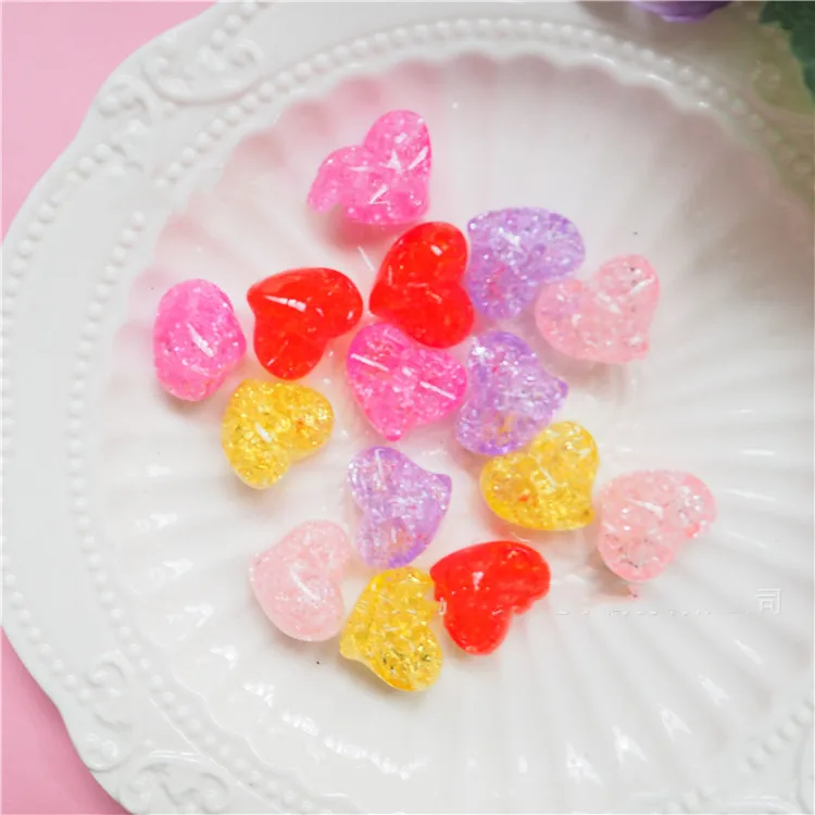 10 шт./пакет Моделирование смолы любовь конфеты играть Еда Slime комплект поставки