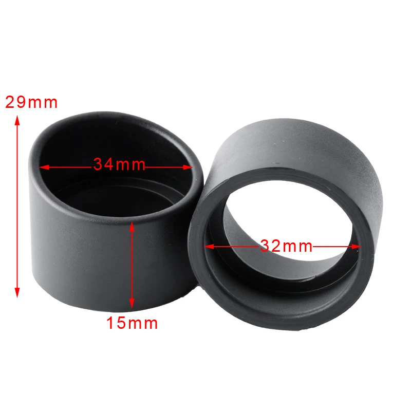 

2Pcs/Set 34mm Diameter Rubber Eyepiece Cover Guards For Binocular Biological Stereo Microscope Telescope Monocular Binoculars