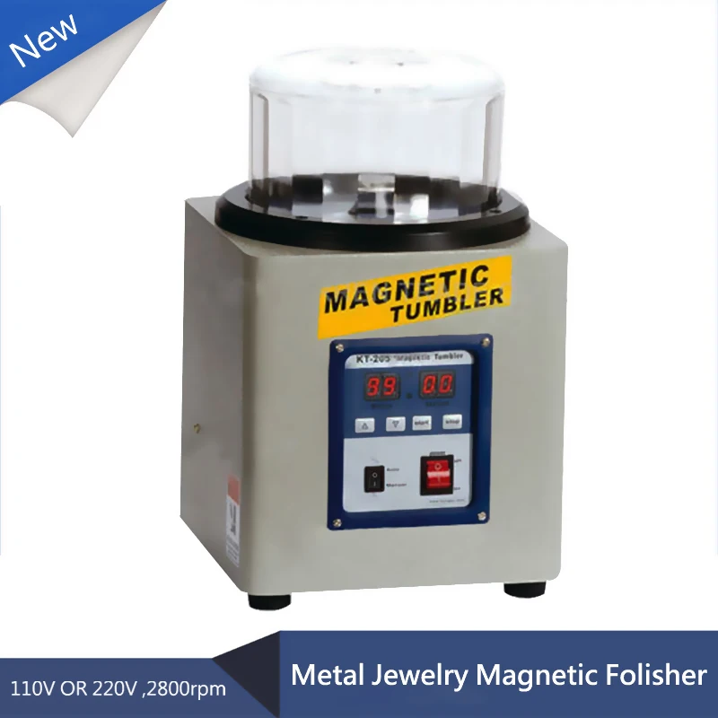 

KT-205 800g 110V/220V Ferromagnetic Powerful Magnetic Tumbler Powerful Electric Magnetic Polishing Machine