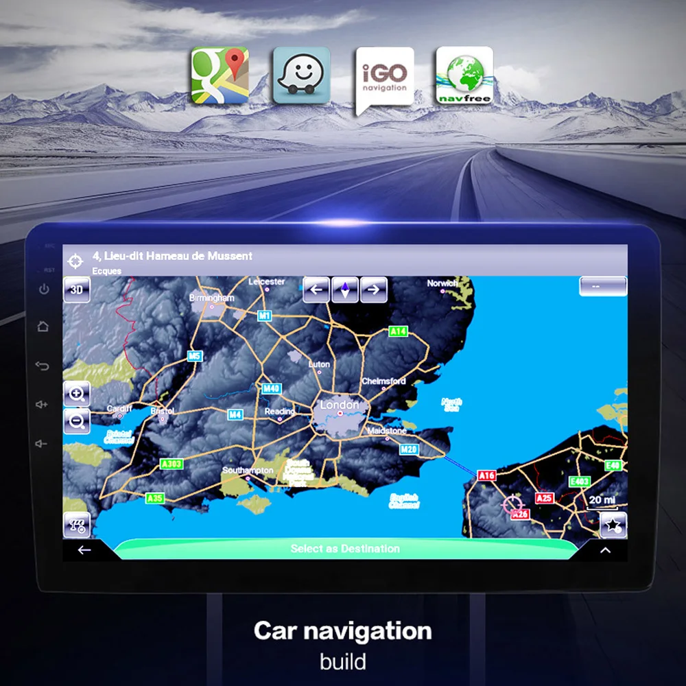 10 1 дюймов 2.5D Android 8 навигация GPS автомобильный мультимедийный плеер для Toyota Highlander