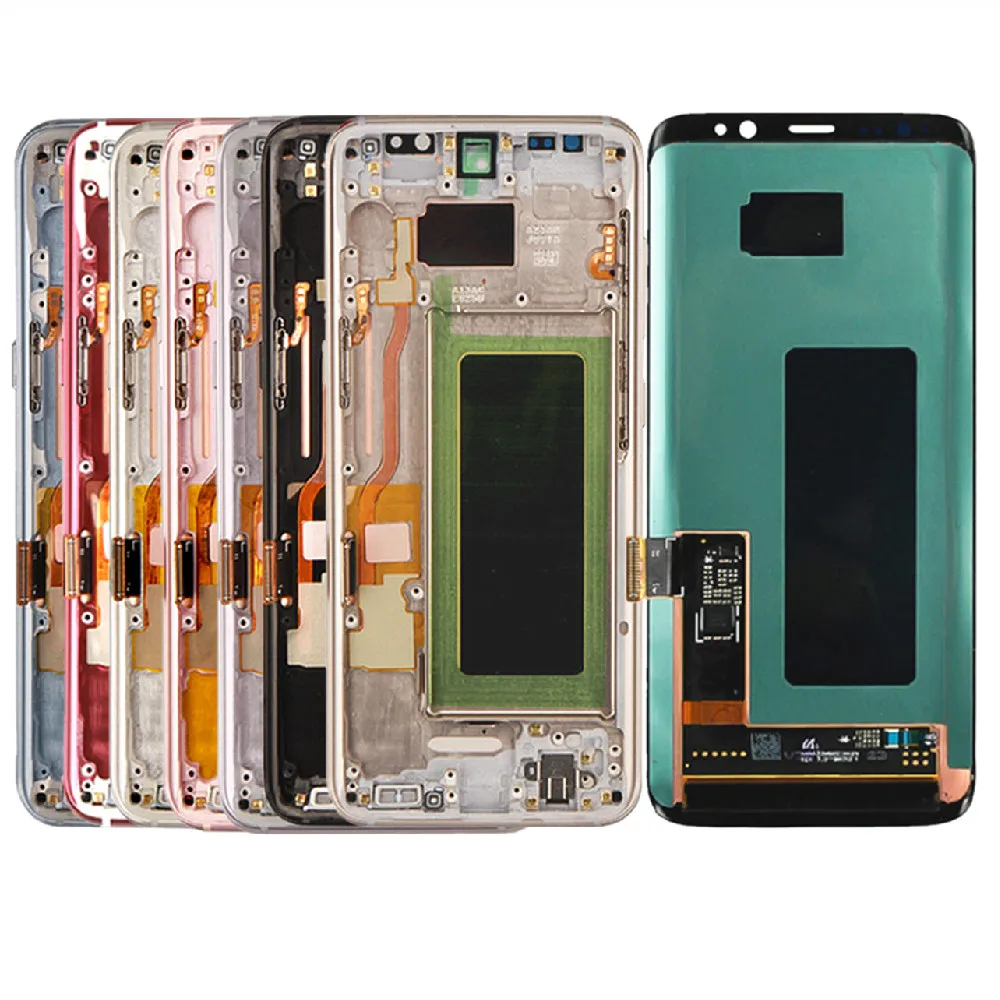 Оригинальный ЖК-дисплей S8 Plus для Samsung Galaxy дисплей с рамкой G950F G955F ЖК-экран