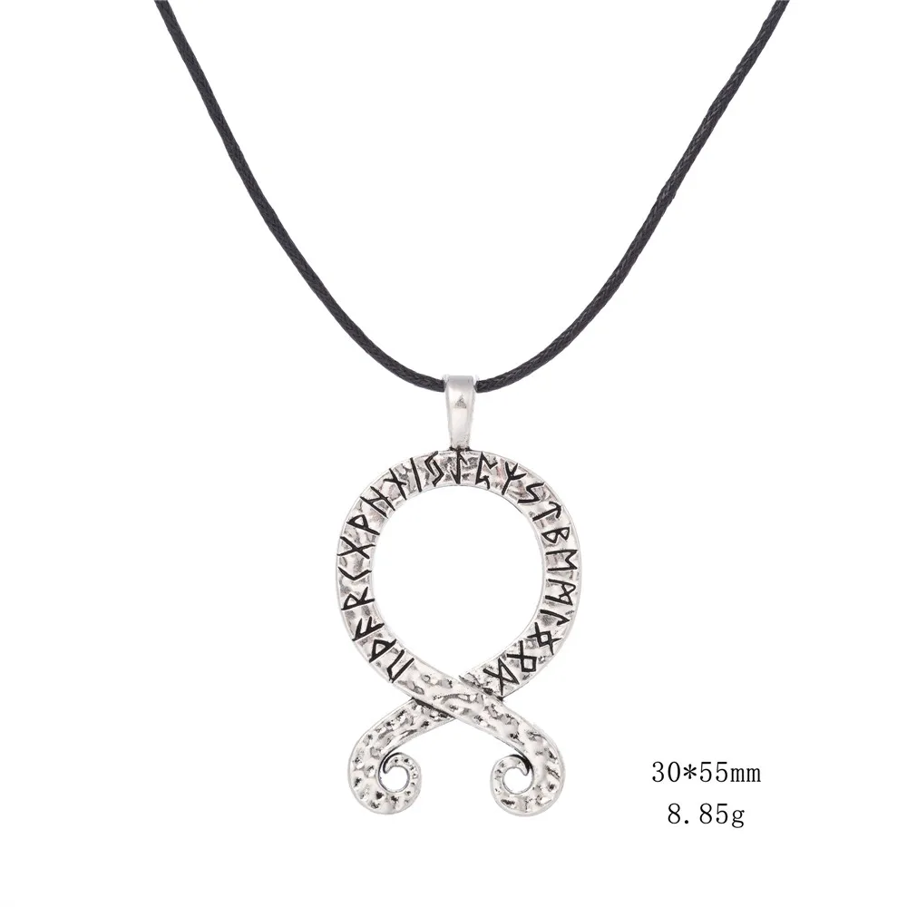 LIKGREAT Тролль крест ожерелье Futhark кулон с рунами скандинавский Викинг шведский