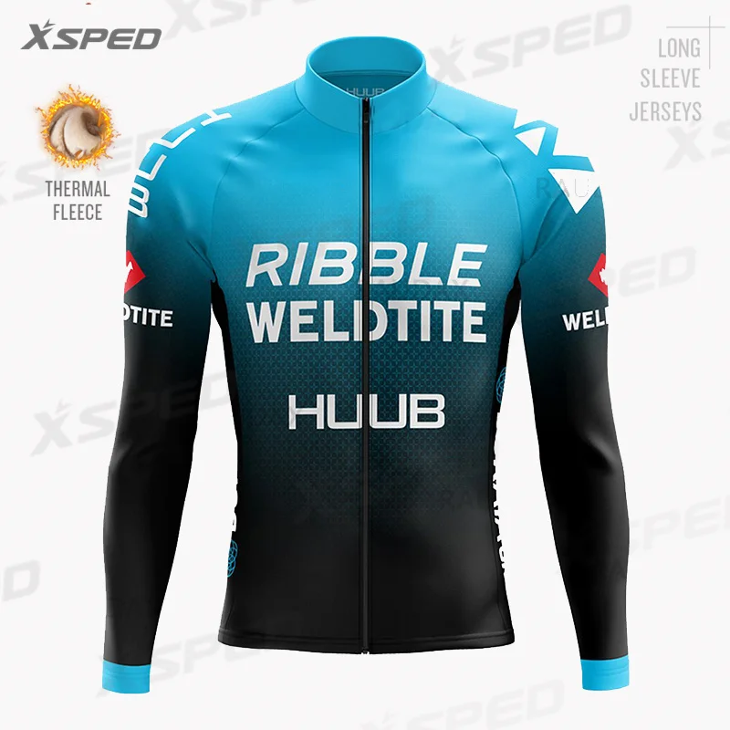 

HUUB одежда для велоспорта 2021 Мужская зимняя теплая флисовая куртка с длинными рукавами комбинезон горный велосипед одежда для велоспорта на...