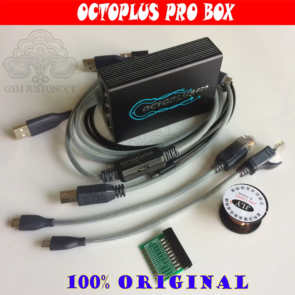 Оригинальная новая коробка octoplus Pro + 5 кабелей для Samsung LG активация EMMC / JTAG (набор 8 в