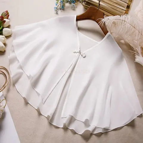 White Black Yellow Sunscreen Bolero Wedding Shrugs For Women Bridal Jacket Elegant Party Cape Dress Summer Top Shawls Wraps