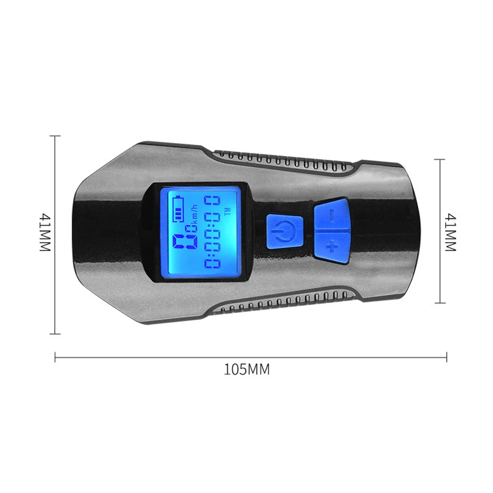 

USB Rechargeable Bike Front Light Cycle Headlight with Bicycle LED Speedometer Odometer Bike Light Accessories