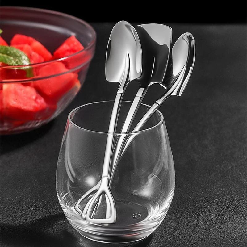 Набор столовых приборов креативная кофейная ложка в стиле ретро десертная из