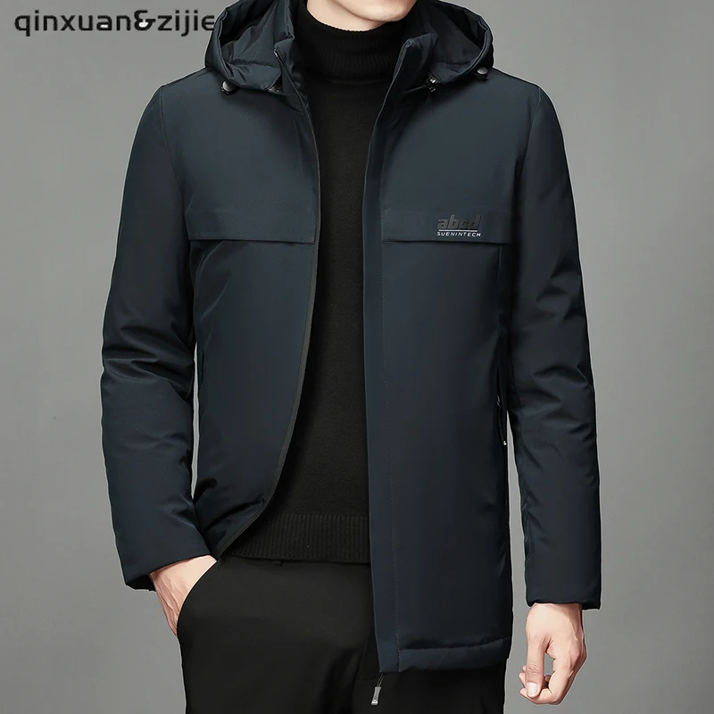 

Men Casual Winter Jacket Parkas 2021 Thick Warm Waterproof Cotton Men Autumn New Outwear Windproof Hat Hooded Parkas Jacket Male