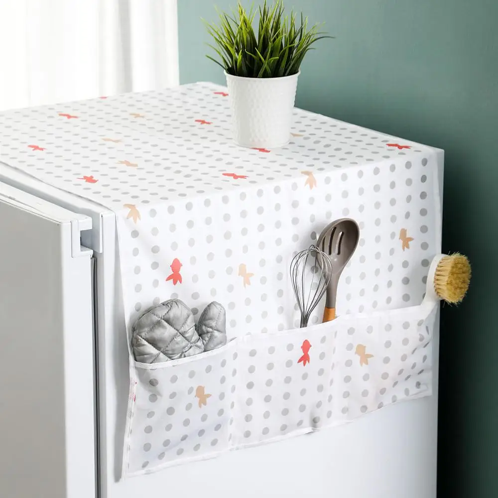 Пылезащитный чехол для холодильника 6 карманов бытовая сумка хранения