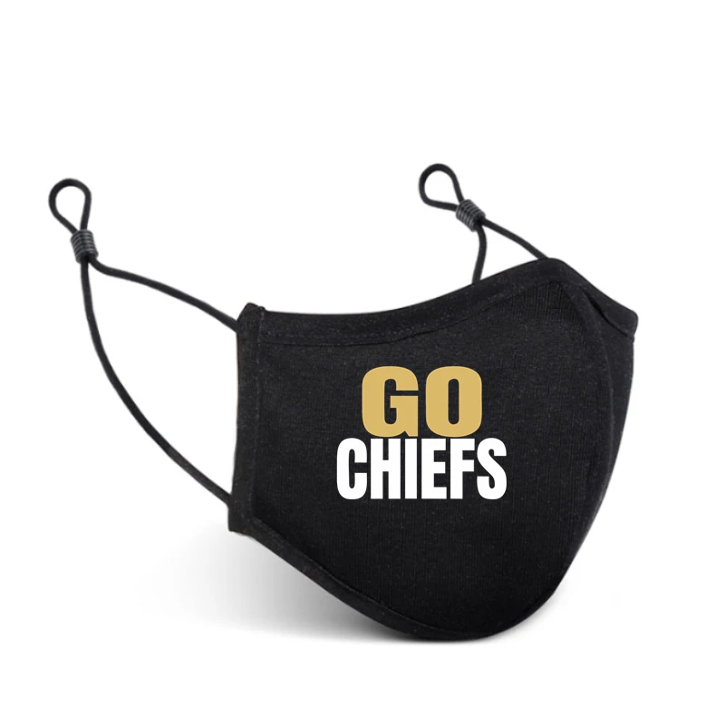 

GO вождей печати вязаная маска фанаты CHIEFS Lover Маска для лица с ионами серебра антибактериальные Защитная хлопковая Футболка с изображением м...