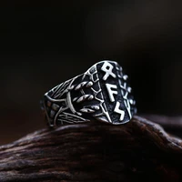 retro men%e2%80%99s viking odin norse amulet rune ring fashion 316l stainless steel ring for men vintage biker punk amulet jewelry
