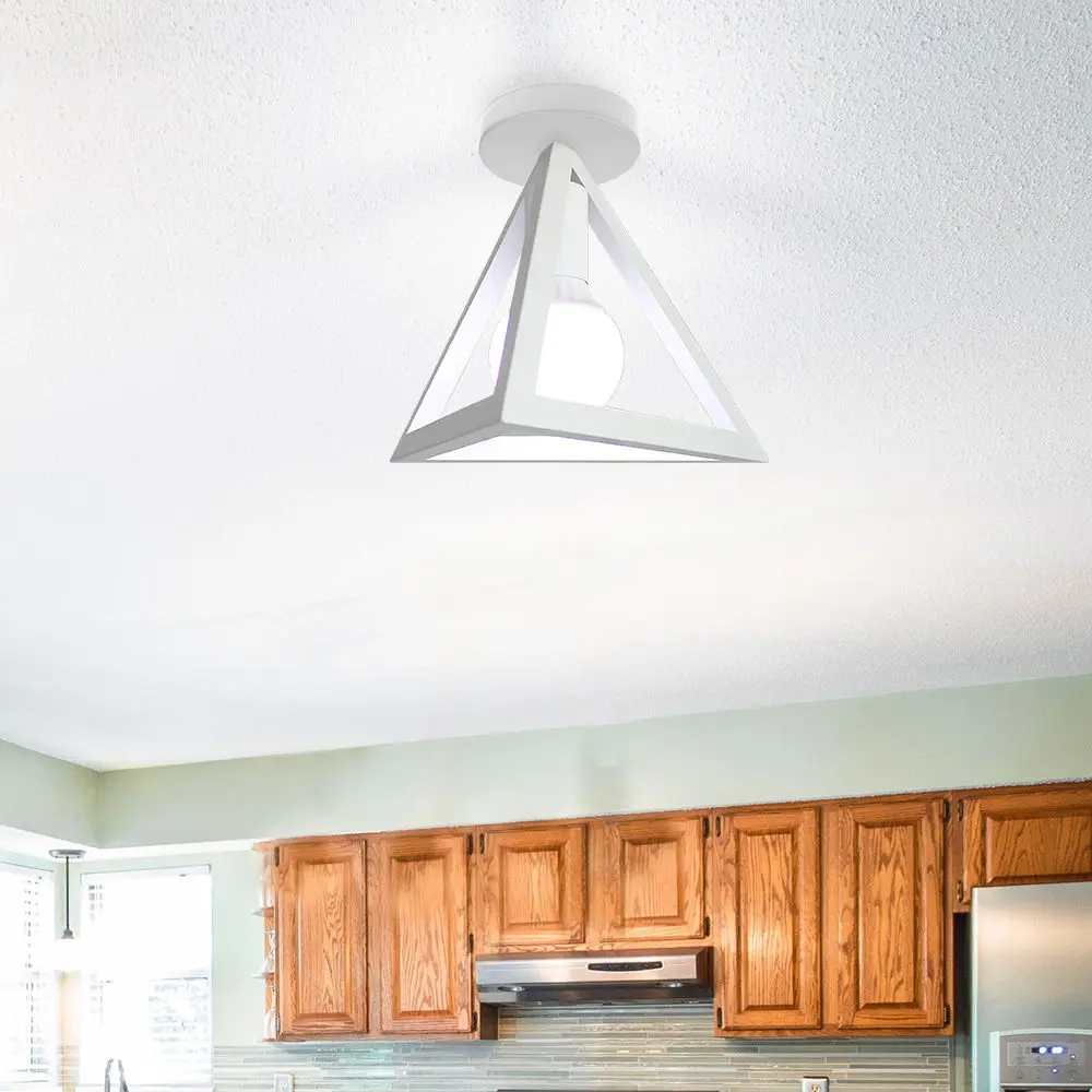 $12.38 Modern Nordic Industrial LED Ceiling Lights Lighting Home Bedroom Living Room Kitchen Decor Interior Vintage Loft E27 Lamp White