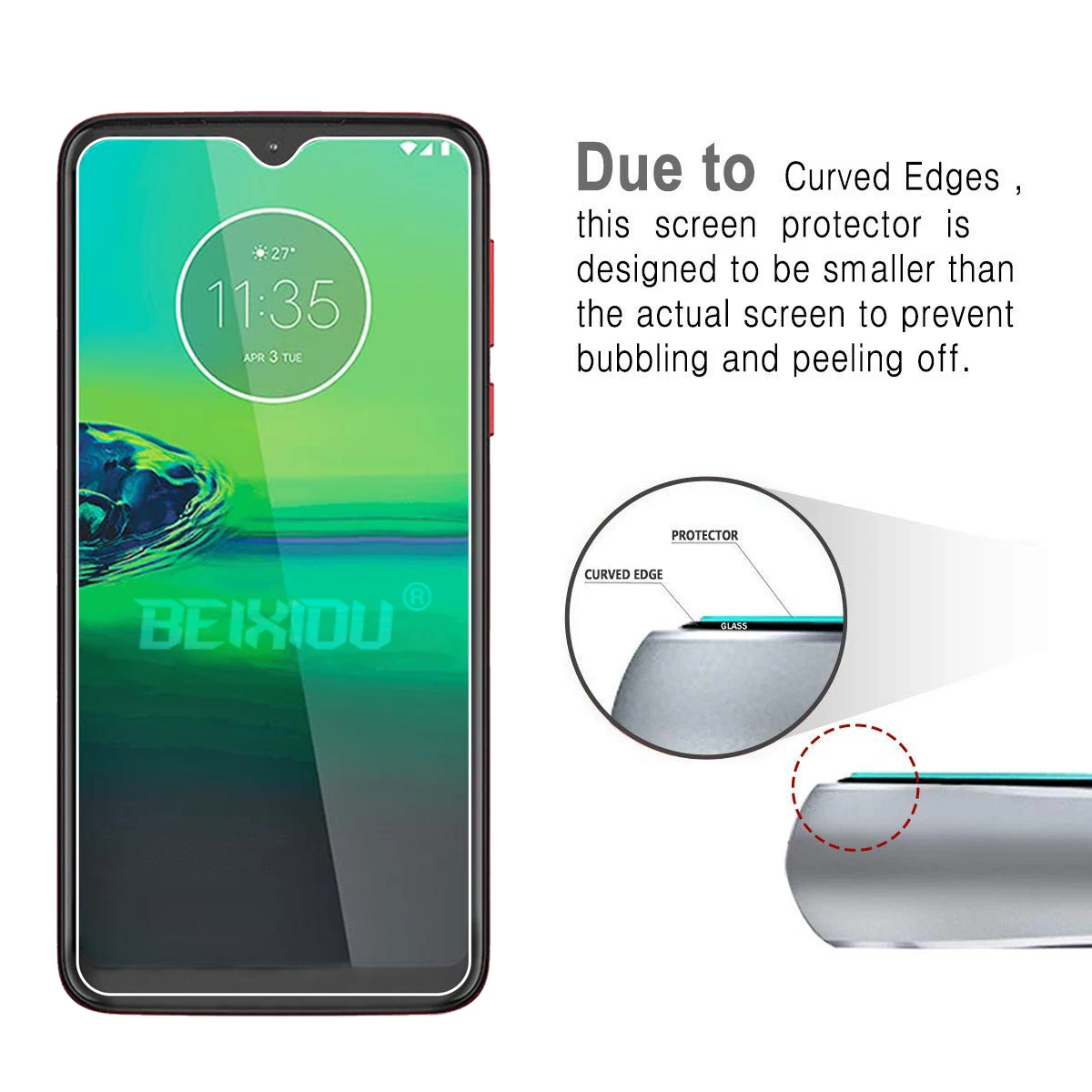 2 шт Полное закаленное стекло для Motorola Moto G8 Play защита экрана 2.5D 9h пленка|Защитные