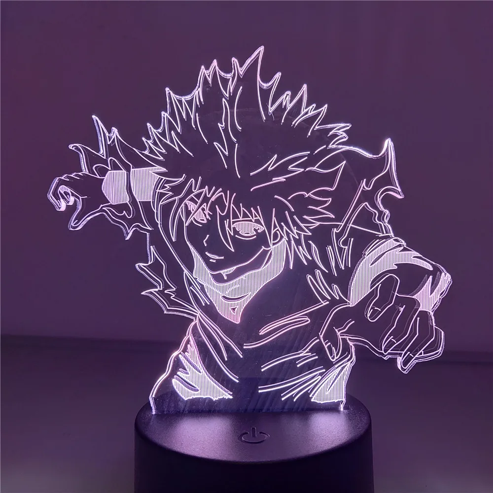 Hunter X Killua Zoldyck ночное освещение экшн фигурка аниме стол Светодиодная Модель Brinquedos