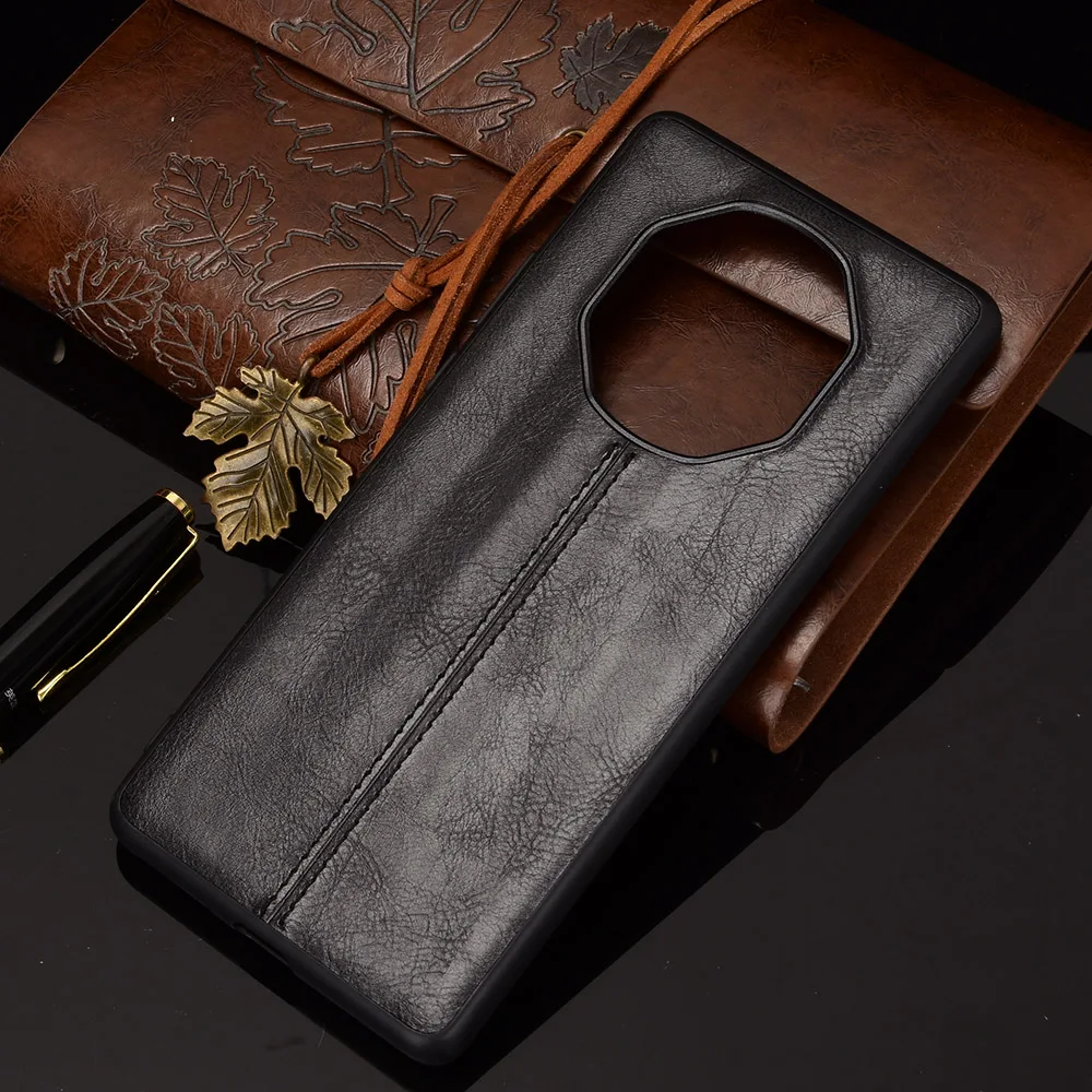 Легкий Чехол из телячьей кожи для Huawei Mate 40 RS чехол искусственной с мягкими краями