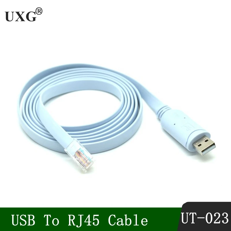 

Pl2303ra USB Rs232 to RJ45 Console Cable for Cisco H3C HP Arba Huawei Fortinet Router Ftdi USB Console Cable Extension Line 1.5M