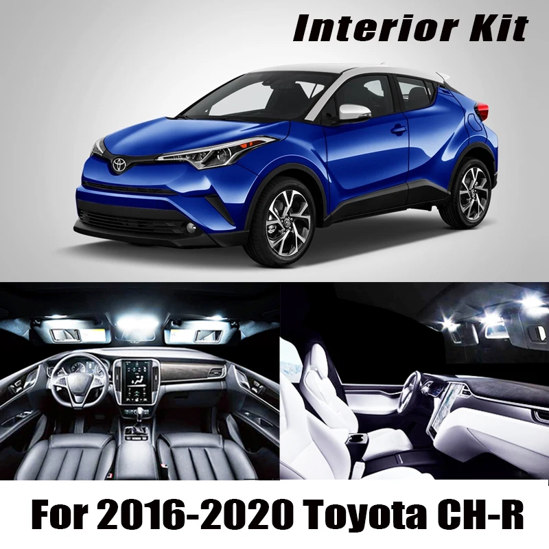 Комплект белых светодиодных ламп для салона автомобиля без ошибок 10 шт. 2016 2017 2018