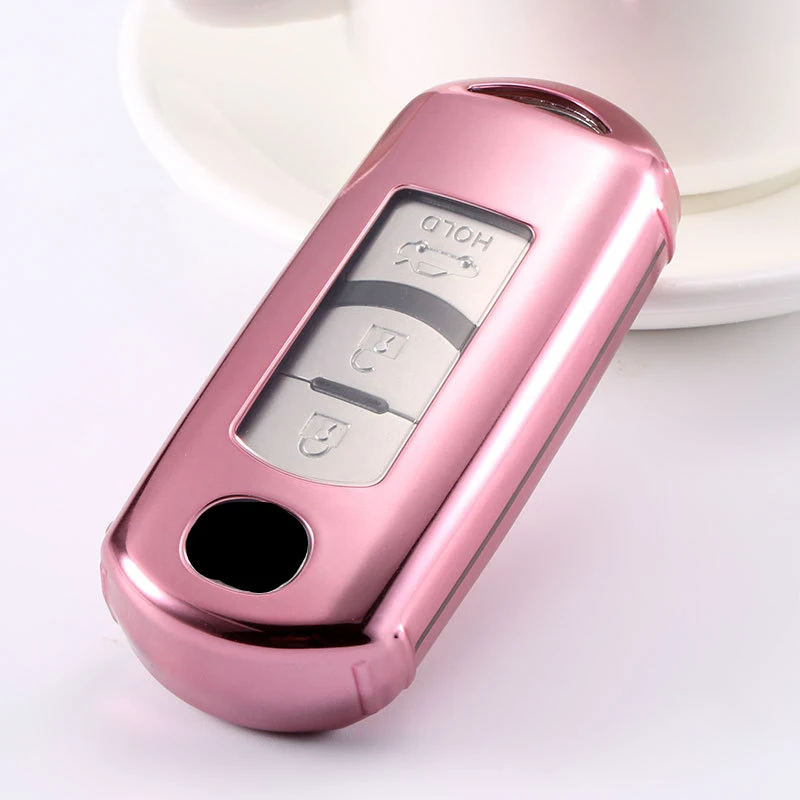 Новый мягкий TPU чехол для автомобиля дистанционного ключа с полным покрытием Mazda 2