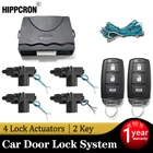 Hippcron автомобильный замок дверной пульт дистанционного управления бесключевая Система доступа набор блокировки с 4 приводом дверного замка Универсальный 12 В