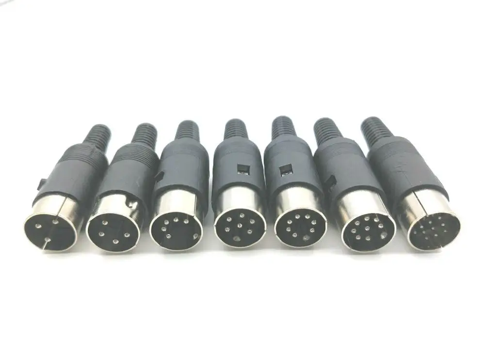 100PCS DIN male Plug 3PIN 4PIN 5PIN 6PIN 7PIN 8PIN 13PIN Male Audio AV Connector ADAPTER | Обустройство дома