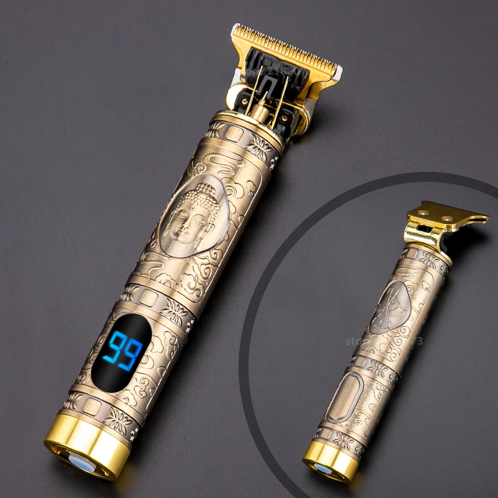 

USB Hair Trimmer Rechargeable Hair Clipper Hair Cutting T-Outliner Barber Cordless Shaver Trimmer Beard Shaver For Men Haircut