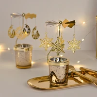 candlestick candle decoration candlelight dinner props rotating aromatherapy candle holder home furnishing gift candles