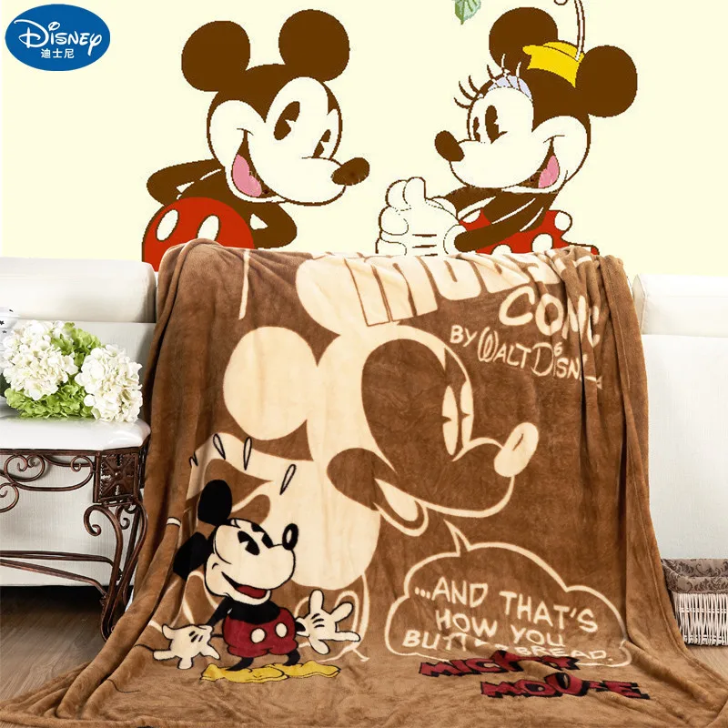 

Disney Cartoon Pink Minnie Mickey Mouse Soft Flannel Blanket Throw for Girls Children on Bed Sofa Couch Kids Gift 150X200CM