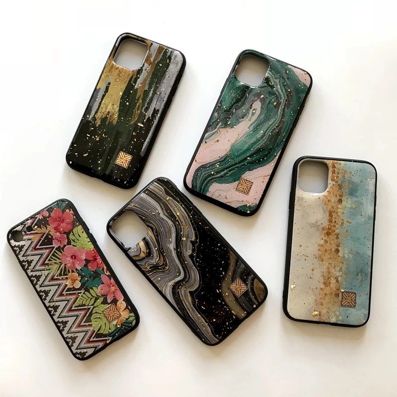 Золотой фольга мрамор Bling чехол для телефона для iPhone 11 pro XS Max XR X TPU гранитный чехол с геометрическим рисунком для iPhone 7 8 6 6s Plus блестящий чехол