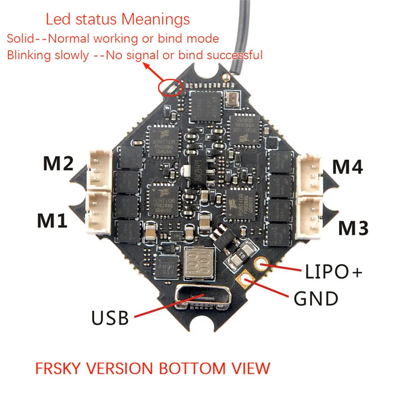 Eachine Crazybee F4 PRO V3.0 F/C Blheli_S 10A 2-4S Brushless ESC compatible Frsky/ Flysky Receiver for Cinecan 4K Racing Drone | Игрушки и