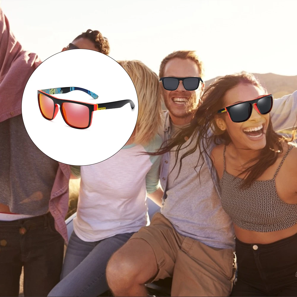 Fashion Classic Polarized Sunglasses for Men Women Large Retangular UV400 Protection Driving Sun Glasses Camping Hiking Fishing | Спорт и