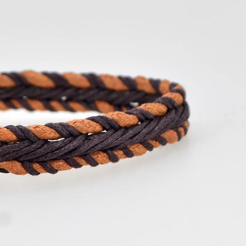 Многослойный веревочный браслет ручной работы для женщин летний Этнический с