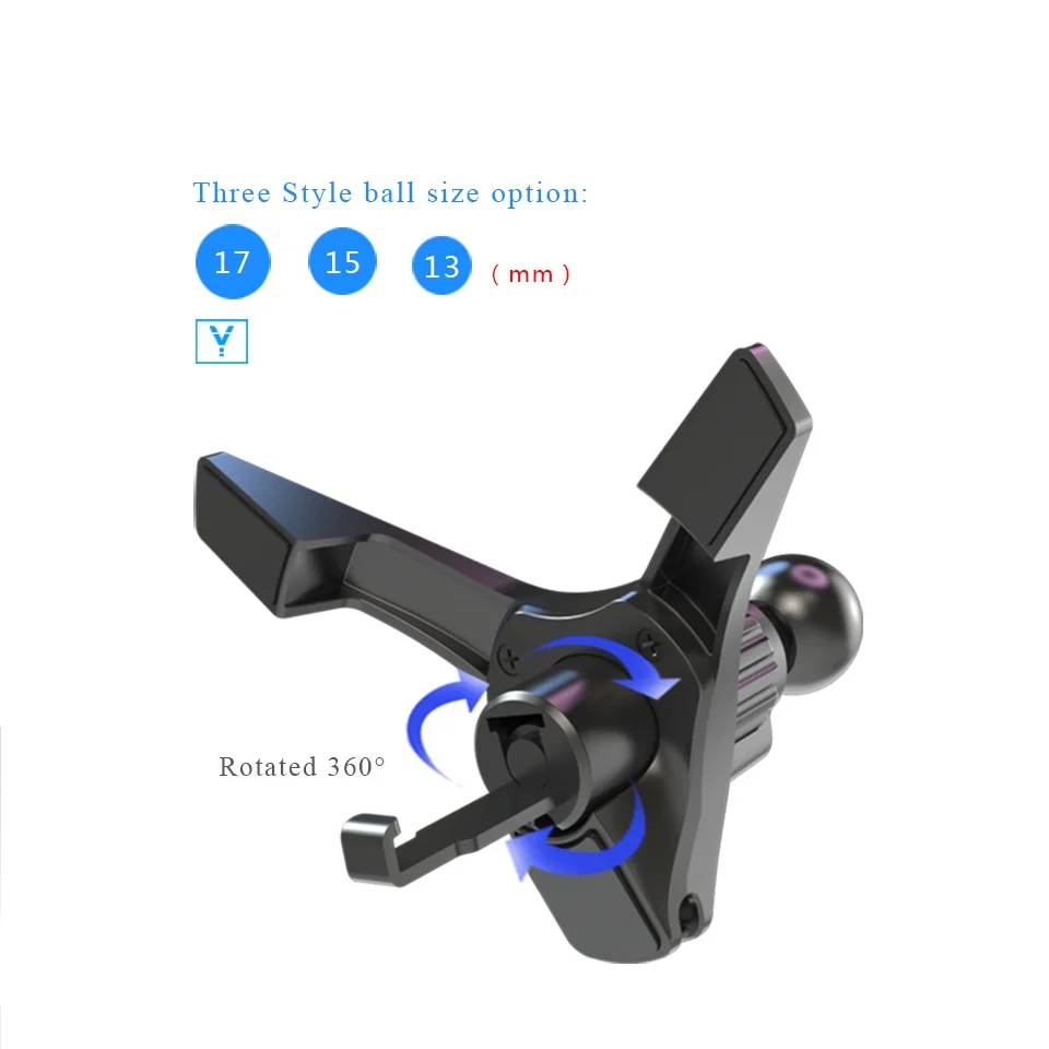 car phone holder air vent mount clip 13mm 15mm 17mm ball head universal bracket car charger magnetic gps gravity stands support free global shipping