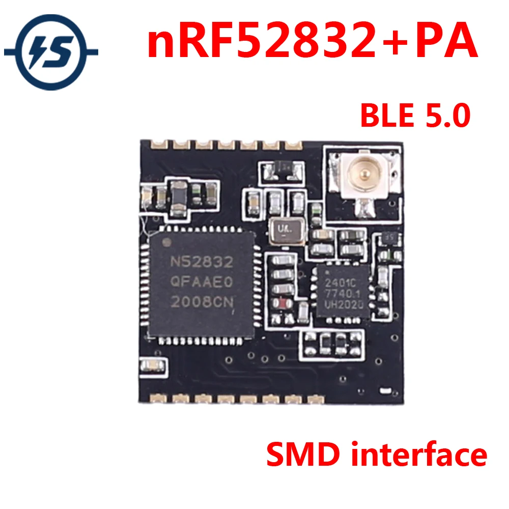 NRF52832 + PA беспроводной модуль приемопередатчика Bluetooth BLE5.0 ARM Cortex M4F MCU 512kB приемника