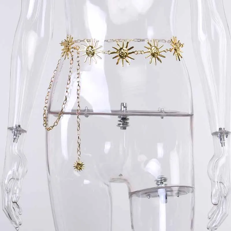 Ремень InsGoth Женский металлический в стиле Харадзюку | Аксессуары для одежды