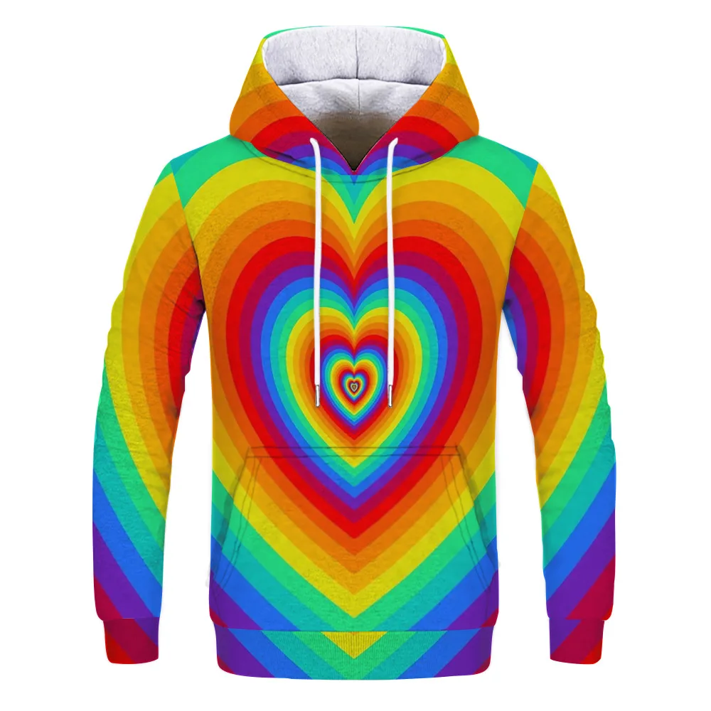 

Men's Hoodie 3D Color Ladies Hoodie Sweatshirt Young Loose Casual Sportswear Spring Autumn Streetwear