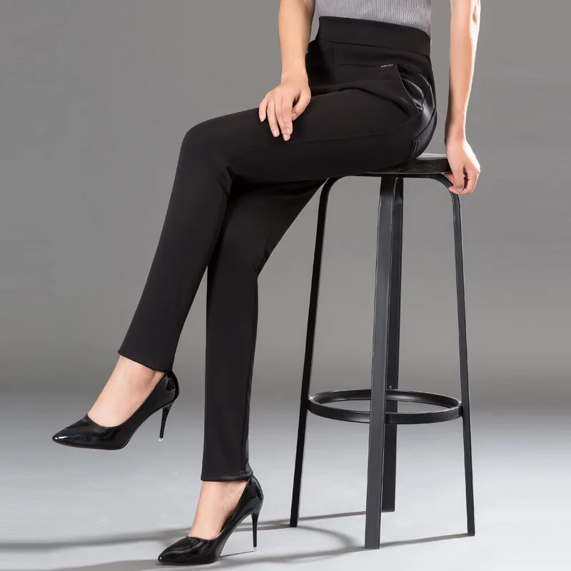 Брюки MISSMEOW женские с высокой талией эластичные большого размера 5xl|Брюки| |