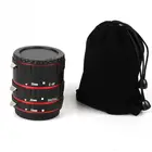 Удлинительное Кольцо для макросъемки Canon, красное крепление для объектива с автофокусом, AF, объектив T5i, T4i, T3i, T2i, 100D, 60D, 70D, 550D, 600D, 6D, 7D
