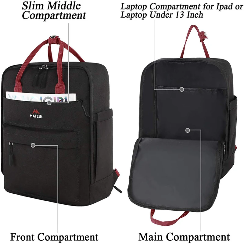 Женский и мужской рюкзак Matein легкий Водонепроницаемый на плечо для ноутбука 2019 |