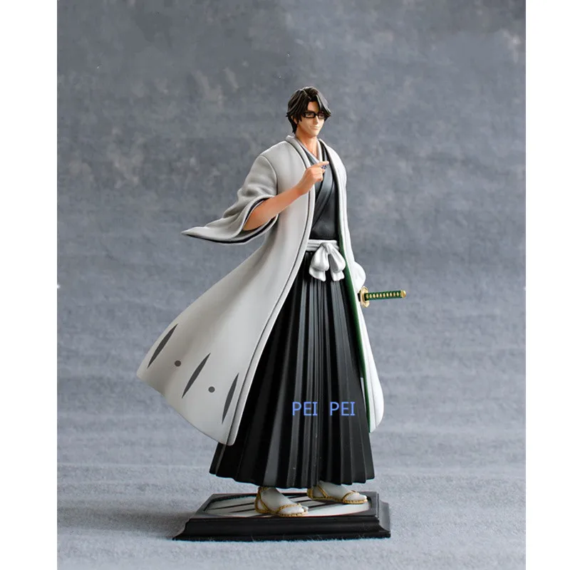 Аниме отбеливатель статуя Aizen Sousuke Gotei 13 Смола GK полная длина Портрет Фигурка Коллекционная модель игрушечная коробка Q1039