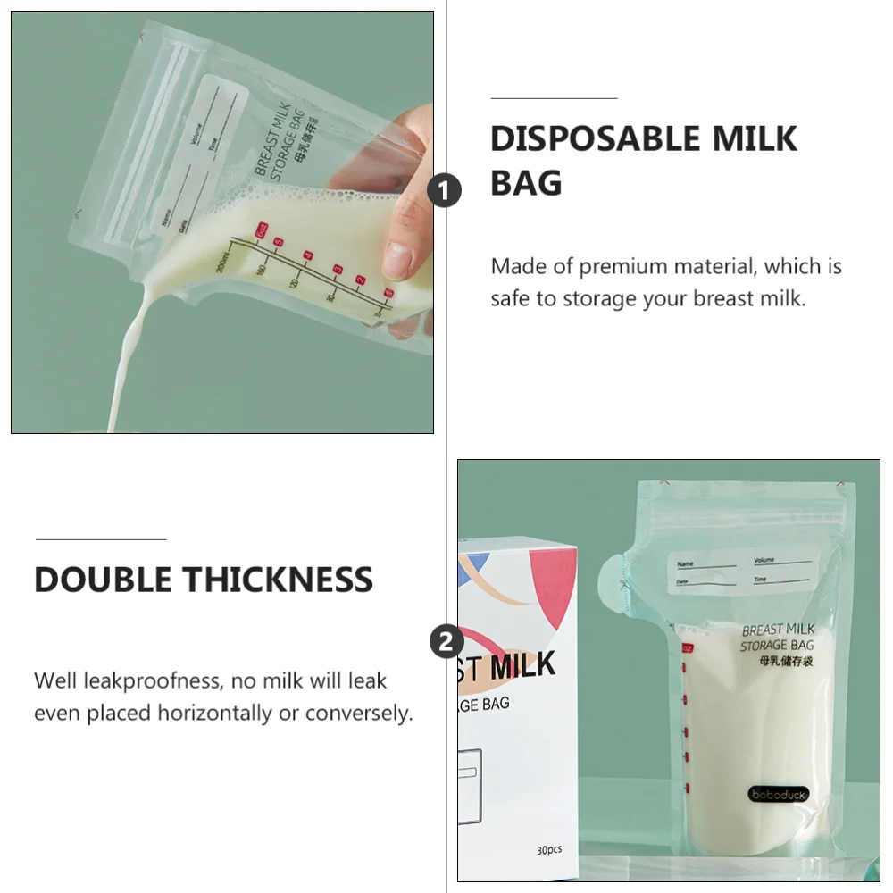 

30pcs Disposable Breast Bags Compact Breast Breast Nursing Bags