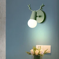 nordic style wall lamp sconce simple luxury colourful bedside wall lamp indoor corridor muur lampen bedroom decoration dm50wl