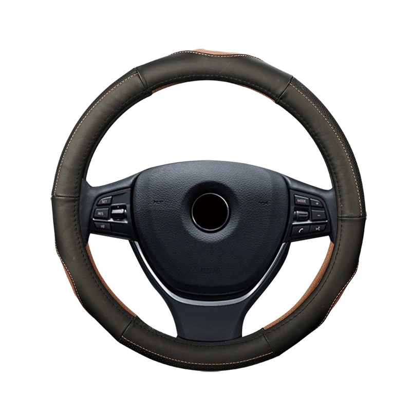 Чехлы рулевого колеса автомобиля из натуральной кожи 38 см/15 ''анти поймать